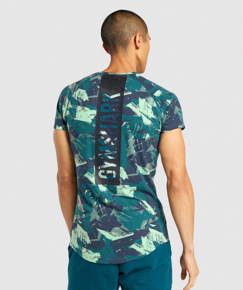 Koszulki Gymshark Bold Męskie Camo | PL 769JIN